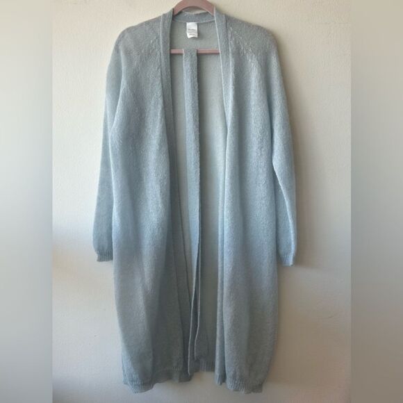 MaxMara Leisure Soft Blue Knitwear Wrap Cardigan in light blue - Picture 3 of 10